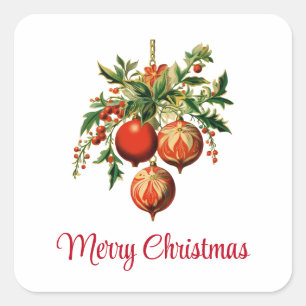 Adesivo Quadrado Decorações da Árvore de Natal Legal
