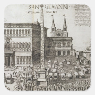 Adesivo Quadrado Dedicação do Obelisk em frente à Basilica