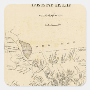 Adesivo Quadrado Deerfield, Rockingham Co