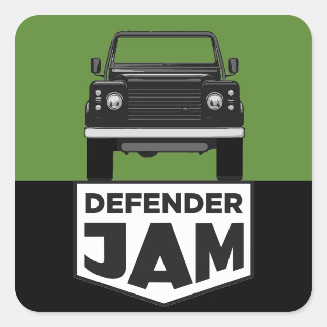 ADESIVO QUADRADO DEFENDER JAM (Frente)