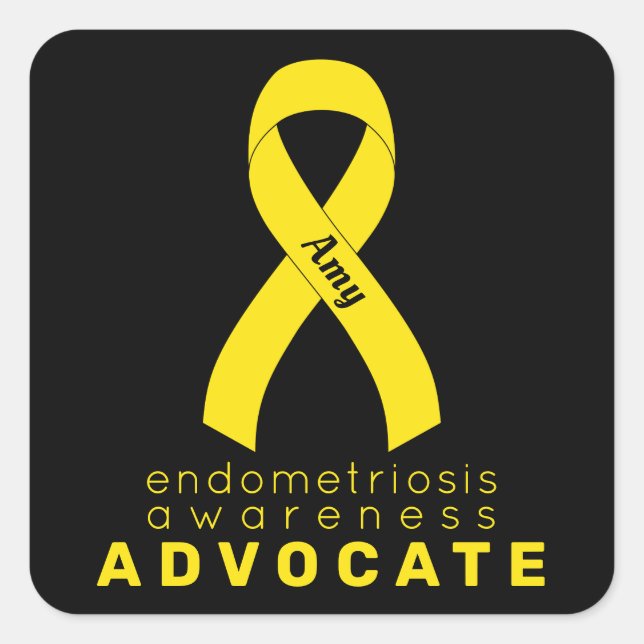 Adesivo Quadrado Defensor da endometriose (Frente)