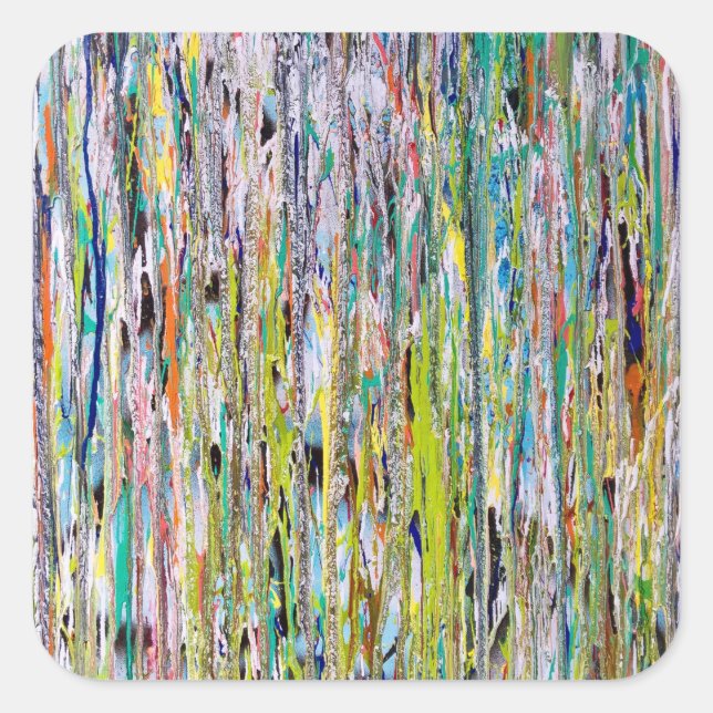 Adesivo Quadrado Deixe A Luz Baixar Os Pentes (Frente)