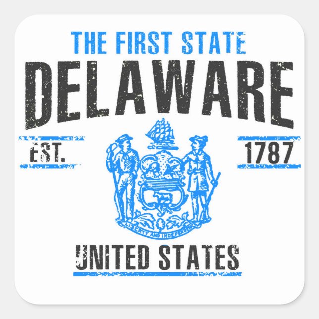 Adesivo Quadrado Delaware (Frente)