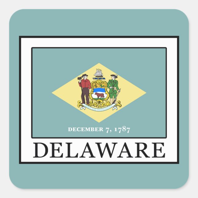 Adesivo Quadrado Delaware (Frente)