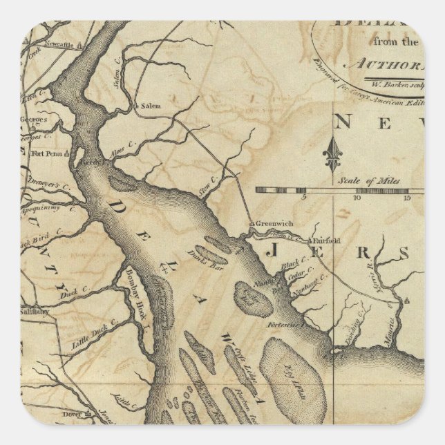 Adesivo Quadrado Delaware 2 (Frente)