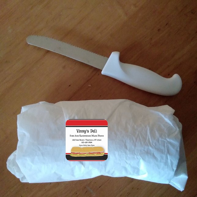 Adesivo Quadrado Deli Sub Business (Criador carregado)