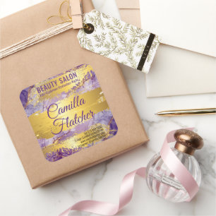 Adesivo Quadrado Delicar Aquarela Lilac
