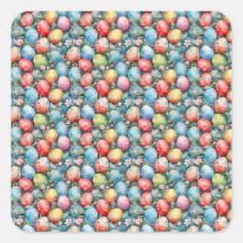 Adesivo Quadrado Delícias do Eggstravagant páscoa