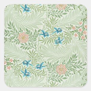 Adesivo Quadrado Delphínio William Morris