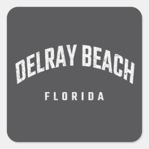 Adesivo Quadrado Delray Beach Flórida FL