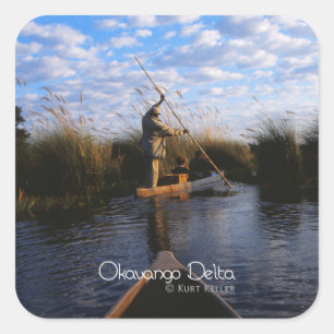 Adesivo Quadrado Delta de Okavango