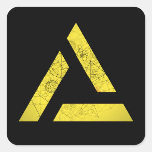 Adesivo Quadrado Delta - Símbolos Matemáticos