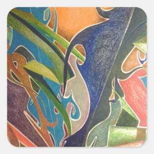 Adesivo Quadrado Demência