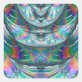 Adesivo Quadrado DEMI ~ Shades Glossy PASTEL 3D ~