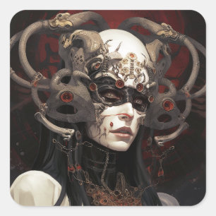 Adesivo Quadrado Demon Queen Fantasy Art