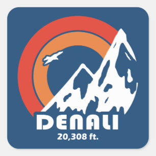 Adesivo Quadrado Denali Sun Eagle