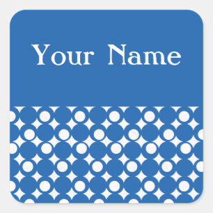 Adesivo Quadrado Denim Mod Ball Design @ Emporio Moffa com nome