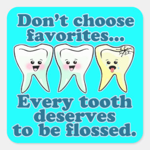 Adesivo Quadrado Dentista Dental Hygienist Dentista