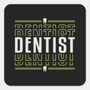 Adesivo Quadrado Dentista Dentista Dentista Dentologia Dentária Id