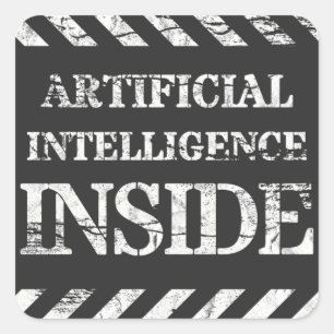 Adesivo Quadrado Dentro de inteligência artificial