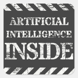 Adesivo Quadrado Dentro de inteligência artificial