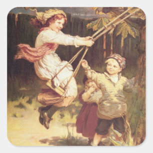 Adesivo Quadrado Depois da escola