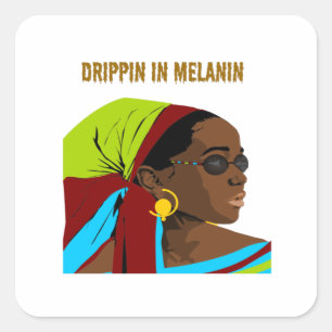 Adesivo Quadrado Derrame de Melanina