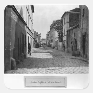 Adesivo Quadrado DES Anglaises da rua, da rua de Lourcine, Paris