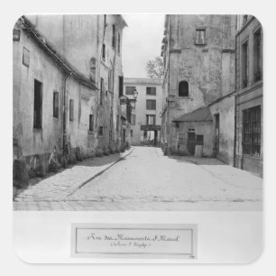 Adesivo Quadrado DES Marmousets Santo-Marcel da rua