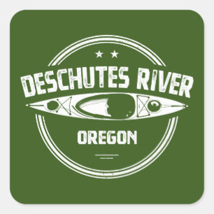 Adesivo Quadrado Deschutes River, Oregon