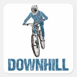Adesivo Quadrado Descida de Tail Mountain Biker