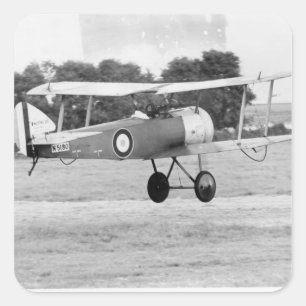 Adesivo Quadrado Descolagem dos aviões de Sopwith