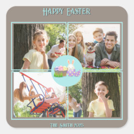 Adesivo Quadrado Desejos do felz pascoa