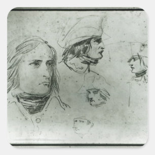 Adesivo Quadrado Desenhos de Napoleão Bonaparte, 1797