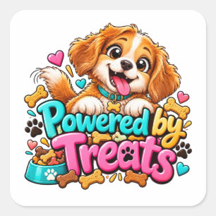 Adesivo Quadrado Desenvolvido por Treats Dog Lover Design