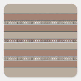 Adesivo Quadrado Desert Mosaic Stripes