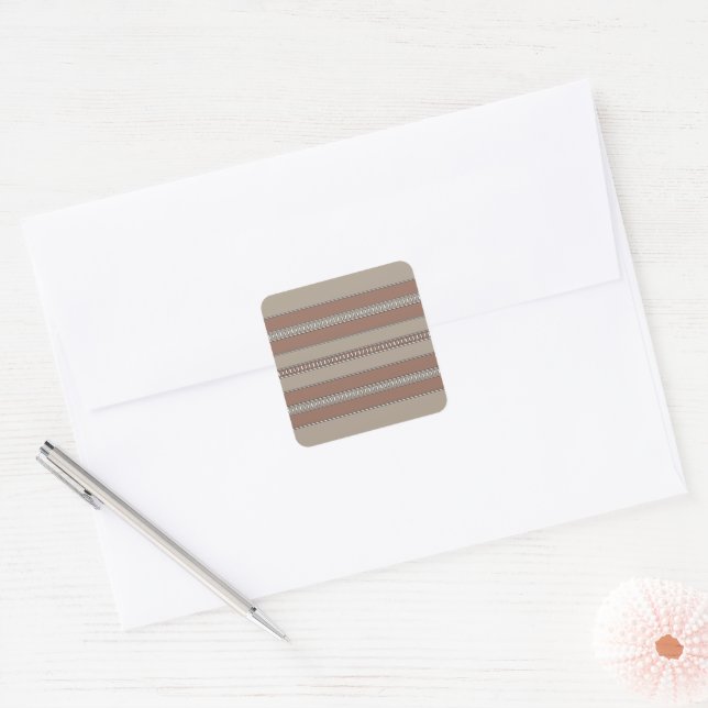 Adesivo Quadrado Desert Mosaic Stripes (Envelope)