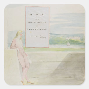 Adesivo Quadrado Design 13 para 'o ode em uma perspectiva distante