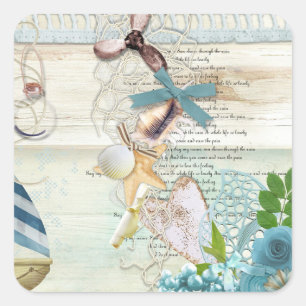 Adesivo Quadrado Design 5 da série náutica