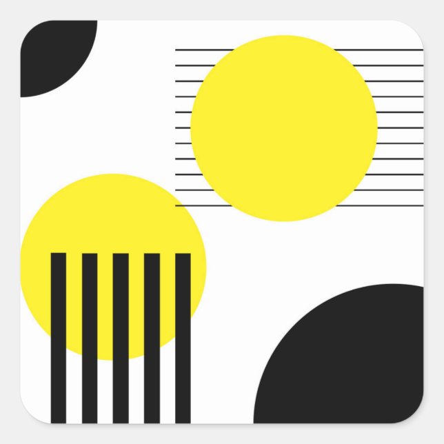 Adesivo Quadrado Design abstrato (Frente)