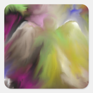 Adesivo Quadrado Design abstrato do anjo