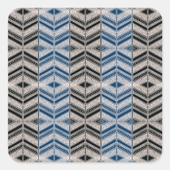 Adesivo Quadrado Design africano nº 8 @ Stylnic (Frente)