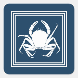 Adesivo Quadrado Design aquático