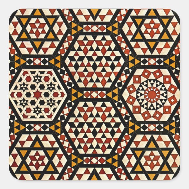 Adesivo Quadrado Design Árabe nº 12 em Emporio Moffa (Frente)