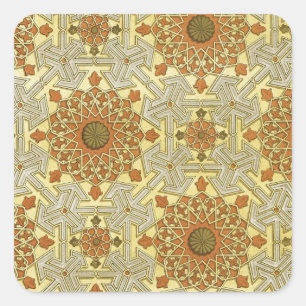 Adesivo Quadrado Design Árabe nº 4 em Emporio Moffa
