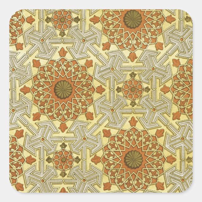 Adesivo Quadrado Design Árabe nº 4 em Emporio Moffa (Frente)