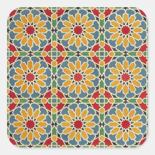 Adesivo Quadrado Design Árabe nº 7 em Emporio Moffa