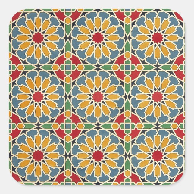 Adesivo Quadrado Design Árabe nº 7 em Emporio Moffa (Frente)