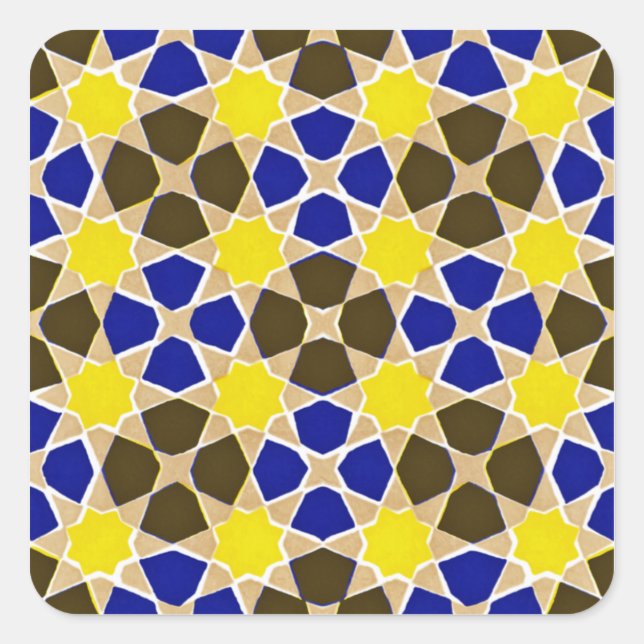 Adesivo Quadrado Design Árabe nº 8 em Emporio Moffa (Frente)