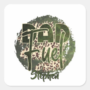 Adesivo Quadrado Design da Camuflagem de Combustível a pai - Inspir